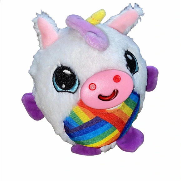 Mushabelly Chatter plush rainbow unicorn - Picture 1 of 5